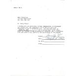 Murray The K contract for 15th March 1967 appearance on The Clay Cole Show, signed by Murray The K