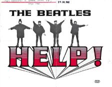 The Beatles HELP! film Synopsis written on side Odeon Leics Squ/London Pavilion 29th July 1965