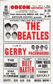 The Beatles & Gerry and the Pacemakers handbill (used) for Odeon Theatre Southport 1963