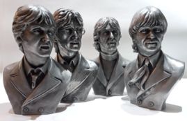 Four Beatles busts by Tom Murphy, 2003