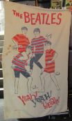 The Beatles 1960s USA Beach Towel. An original 1960s Beatles beach towel manufactured by Cannon size