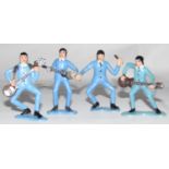 The Beatles style 1960s figures (4)