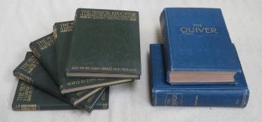 Art Nouveau five volume set - The Musical Educator, plus two Art Nouveau volumes - The Quiver 1899