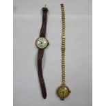 Two vintage ladies 9ct gold wristwatches