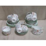 Parcel of Minton Haddon Hall tea ware, Approx. 34 pieces