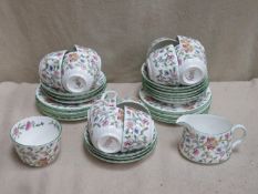 Parcel of Minton Haddon Hall tea ware, Approx. 34 pieces