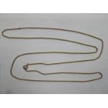 Vintage 9ct gold long rope chain, Approx. 147cms long. Approx. 18.6g