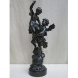 Good quality French patinated bronze figure - Triumphato, by Ernest Rancoulet (French 1870-1915)