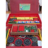 1950's Meccano No. 9A part box set, plus some spare parts