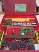 1950's Meccano No. 9A part box set, plus some spare parts