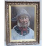 David A. Haddon (1884 - 1911) gilt framed oil portrait - the mate. Approx. 34 x 24 cm