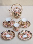 Parcel of late Victorian Davenport Imari palette teaware, pattern no. 2614. Approx. 8 pieces