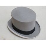 Linney of London, vintage grey silk top hat