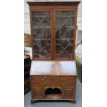 19th century composite bureau bookcase. Approx. 259cm H 115cm W x 53cm D