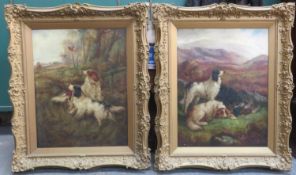 Robert Cleminson (1865 - 1903) Pair of 19th century Ornately gilt framed oil on canvases "Highlands"