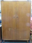 Vesper by Gimson and Slater mid 20th century two door wardrobe. Approx. 180.5cm H x 121cm W x 53.5cm