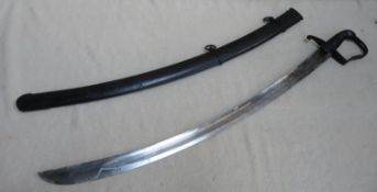 1796 pattern Georgian English cavalry sabre, blade stamped dawes. Approx. Blade approx. 83cm,