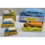 Five 1950's Dinky Toys commercial vehicles