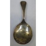 Hallmarked silver caddy spoon, Birmingham assay by James Swann and Son dated 1943