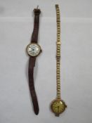Two vintage ladies 9ct gold wristwatches