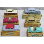 Six mid 1950's Dinky Toys British cars