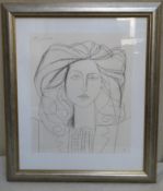 Pablo Picasso - Framed limited edition giclée portrait print depicting Francois Gilet, 1946, Limited