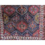 Decorative Middle Eastern style floor rug. Approx. 255cms x 198cms