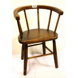 A 19th Century childs chair, H. 48cm.