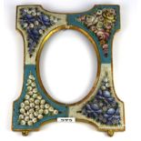 A 19th century Italian micro mosaic decorated picture frame. (repaired)