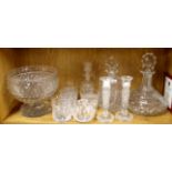A quantity of Edinburgh and other cut crystal glassware.