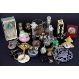 A collection of vintage perfume bottles etc.