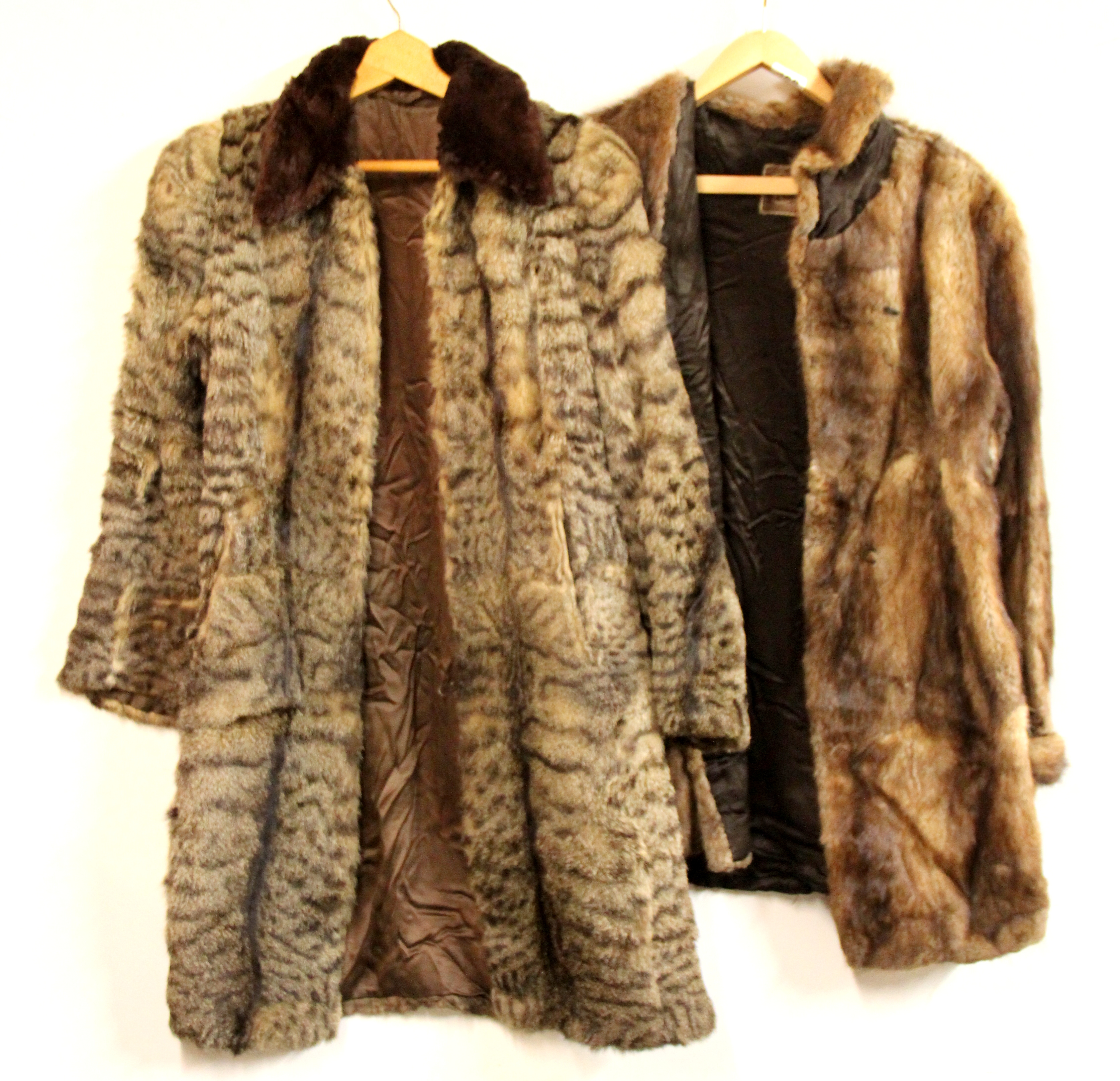 Two 1930's fur coats.