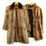 Two 1930's fur coats.