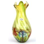 A heavy Murano glass vase, H. 43cm.