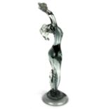 A large Venetian Glass figure of a nude woman, H. 54cm.