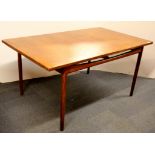 A 1970's G-plan teak dining table, 152 x 89cm.