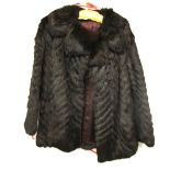 A lady's vintage mink jacket.