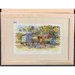 A pair of pencil signed limited edition framed lithographs by Tom King 'Summer Retreat I' 74/