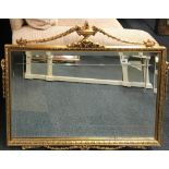 A Regency style gilt framed mirror, W. 98cm H. 76cm.