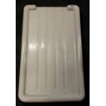 Reclamation interest. A vintage ceramic draining board, L. 76cm.