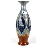 A large Royal Doulton stoneware vase, H. 33cm.