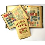 Three old stamp albums.