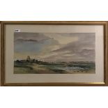 Sydney Vale (British 1916-1991). A gilt framed landscape watercolour, 83 x 54cm.