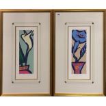 Four gilt framed limited edition lithographs, all editions numbered 150 and pencil signed