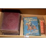 A quantity of Victorian and other books including the Family History of England and Young England