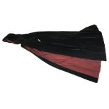 A vintage lady's velveteen cape.