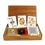 Three sets of vintage playing cards designed for De La Rue.