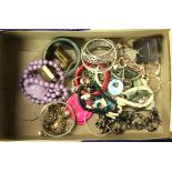 A large quantity of costume jewellery.