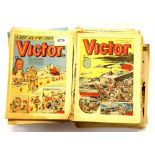 A quantity of 1970's Victor and other comics.