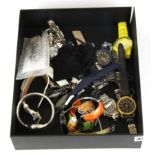 A quantity of mixed watches.